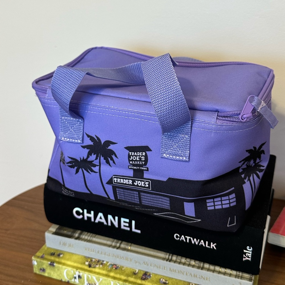 NWT trader joe mini insulated freezer bag - purple